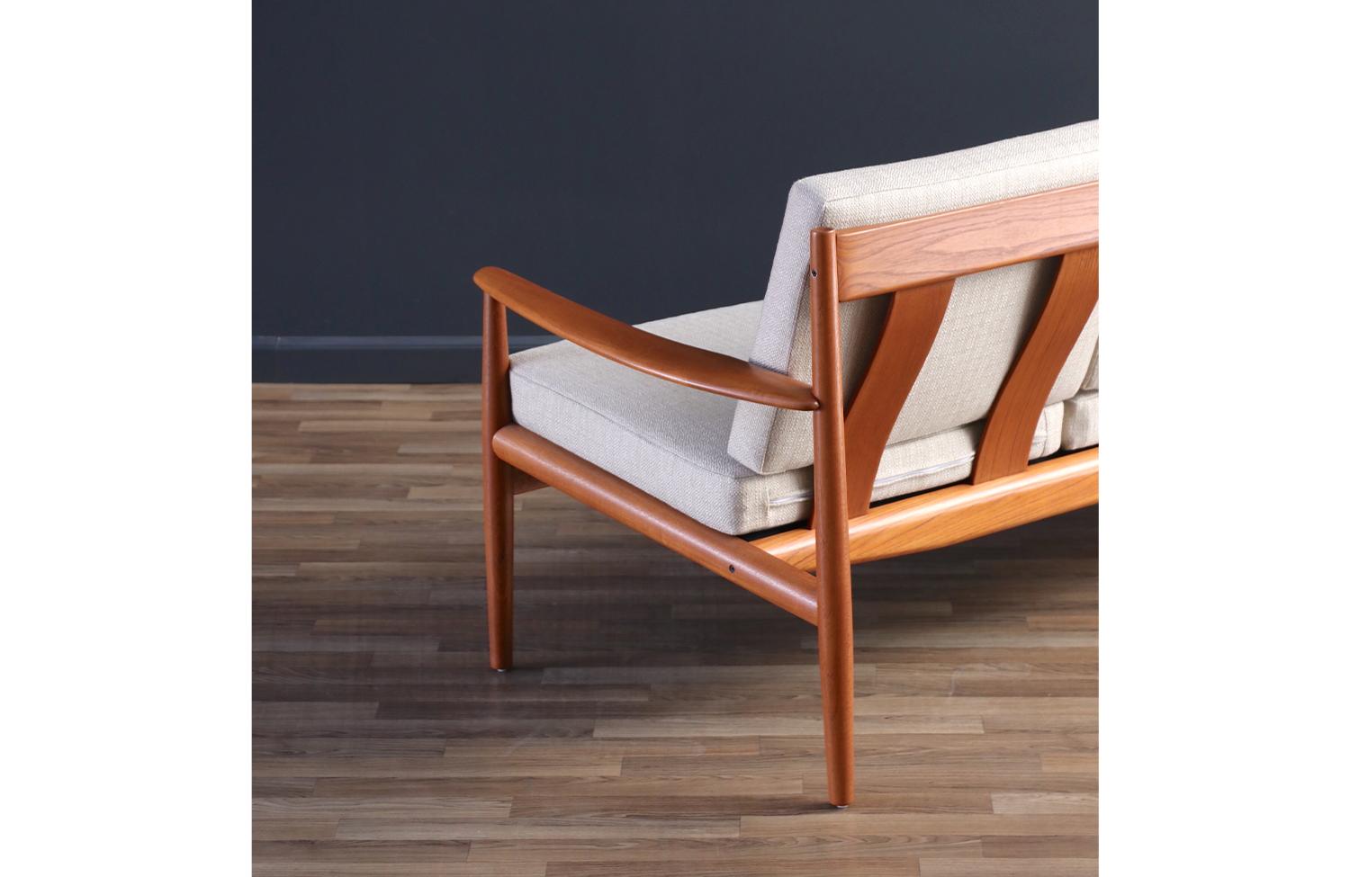 Expertly Restored - Grete Jalk Model-128 Teak Sofa for France & Son 3