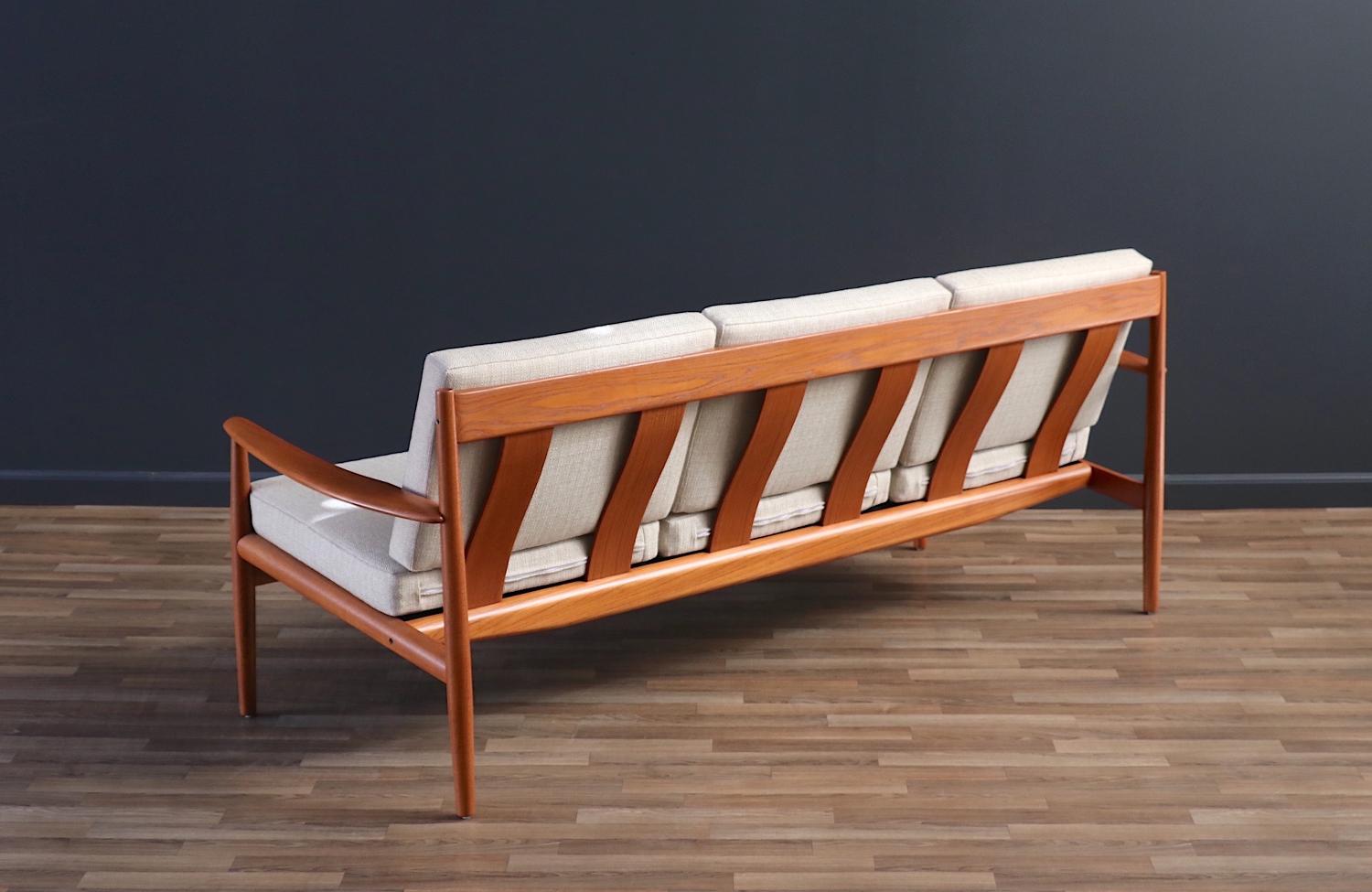 Mid-Century Modern Expertly Restored - Grete Jalk Model-128 Teak Sofa for France & Son