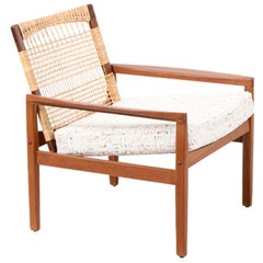 Restaurata con perizia - Sedia da salotto in teak Hans Olsen Model-519 per Juul Kristensen
