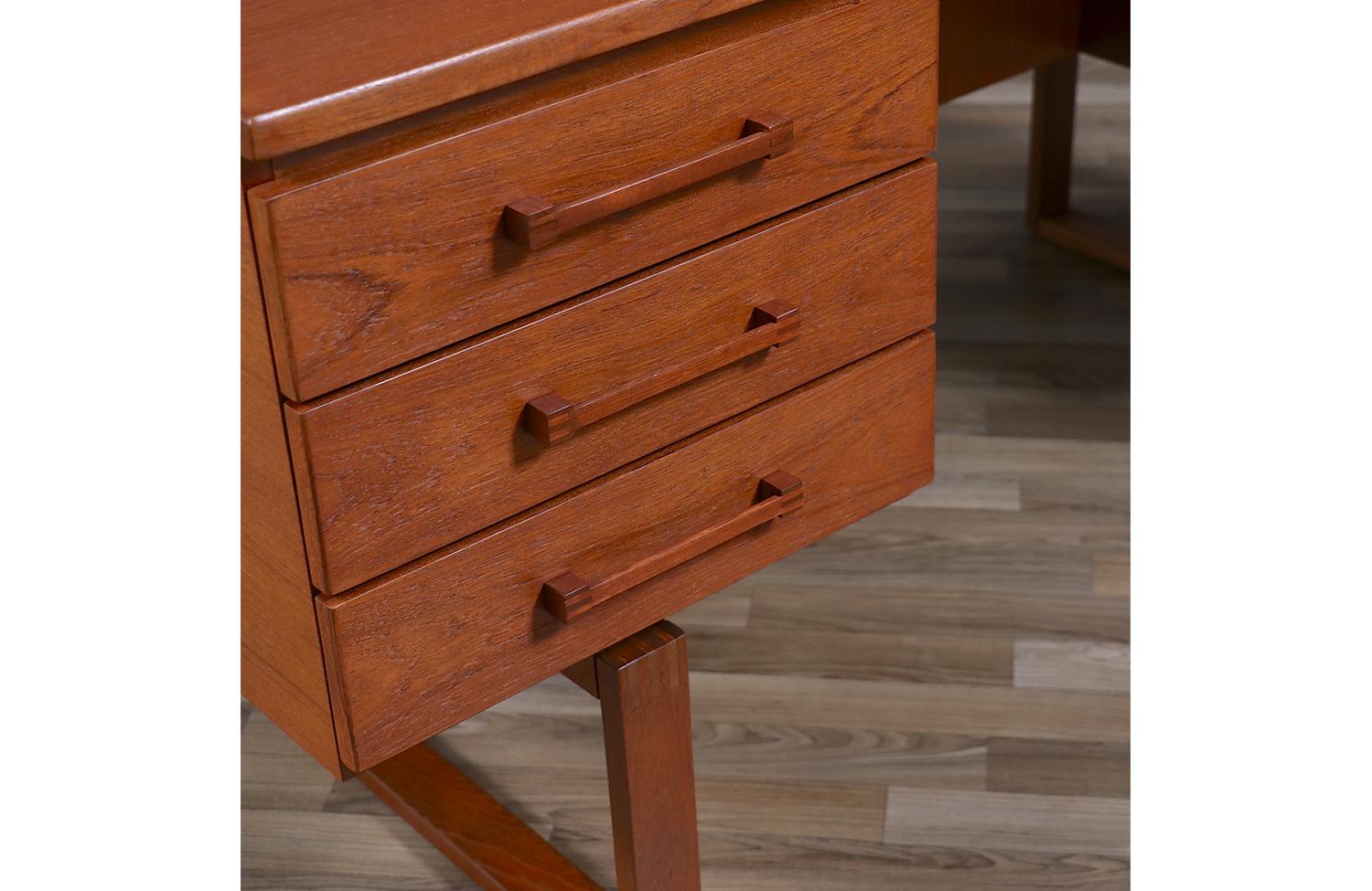 Expertly Restored - Henning Jensen & Torbin Valeur Teak Desk for Dyrlund 6