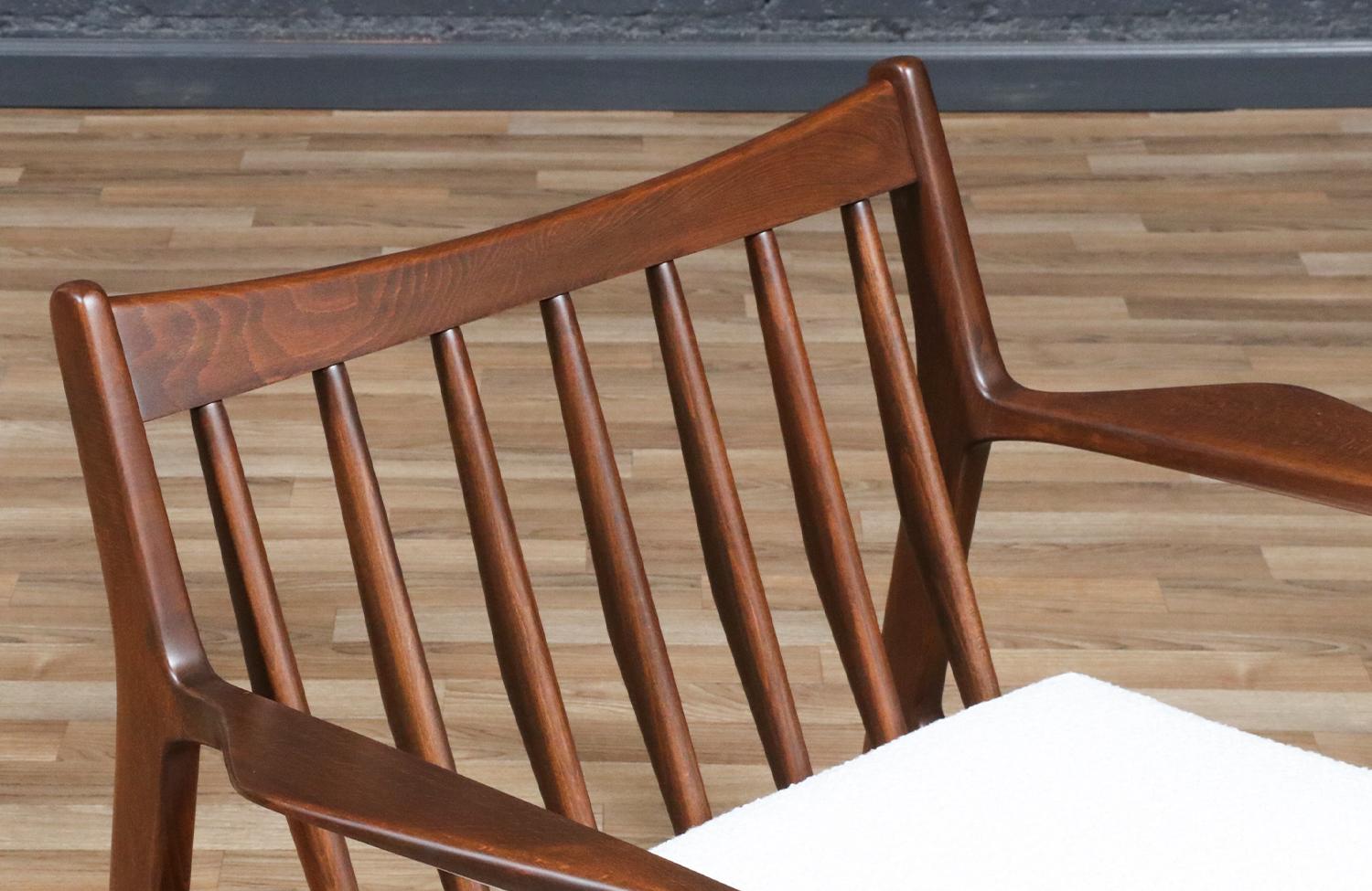 Expertly Restored - Ib Kofod Larsen Danish Modern Sculptural Lounge Chair For Sale 3