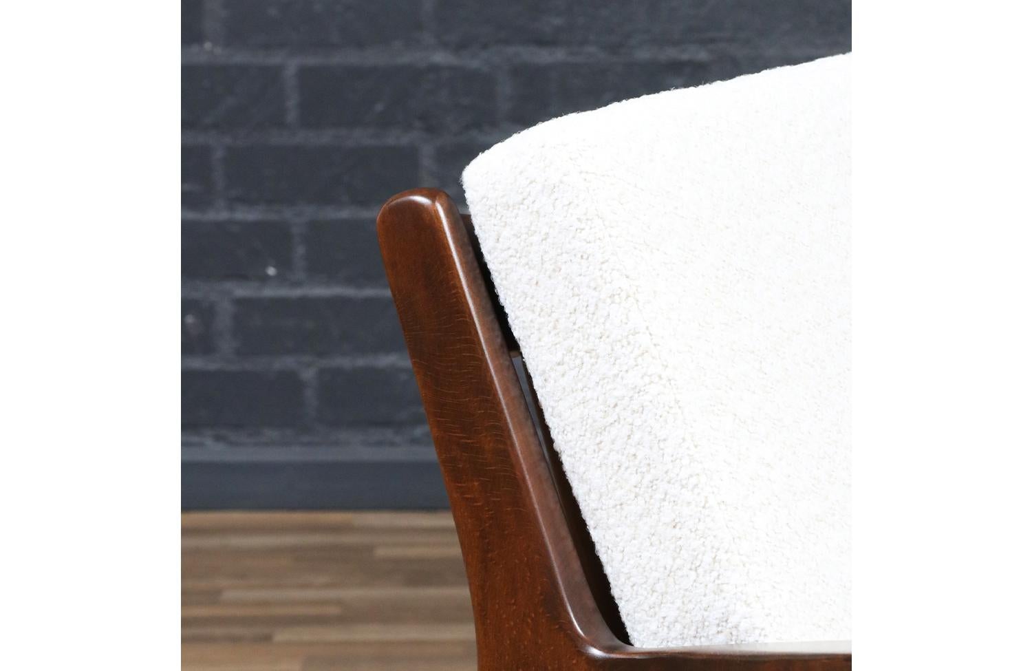 Expertly Restored - Ib Kofod Larsen Danish Modern Sculptural Lounge Chair For Sale 5