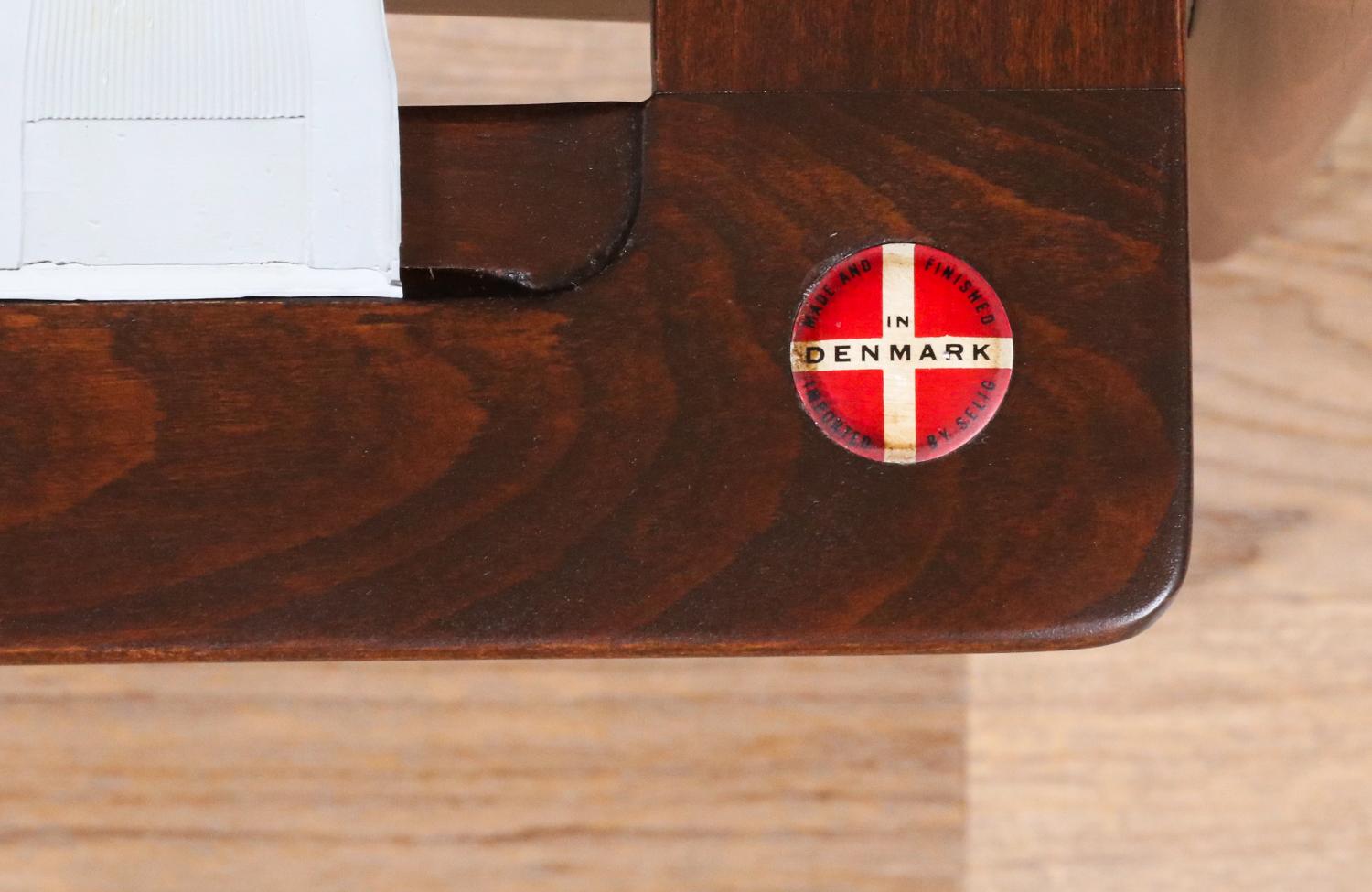 Restaurate con perizia - Sedie da salotto in pelle di Ib Kofod-Larsen per Selig in vendita 7