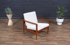 Expertly Restored - Illum WIkkelso Model-EK Boucle & Teak Lounge Chair