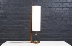 Expertly Restored - John Keal Korina Wood Table Lamp for Modeline of California