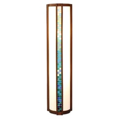 Fachmännisch restauriert - John Keal Mosaikfliesen-Stehlampe für Modeline of CA