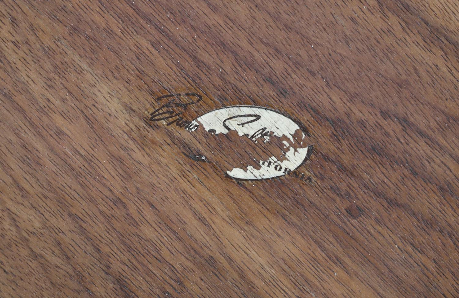 Expertly Restored - John Keal Sculpted Walnut Dining Table for Brown Saltman 5