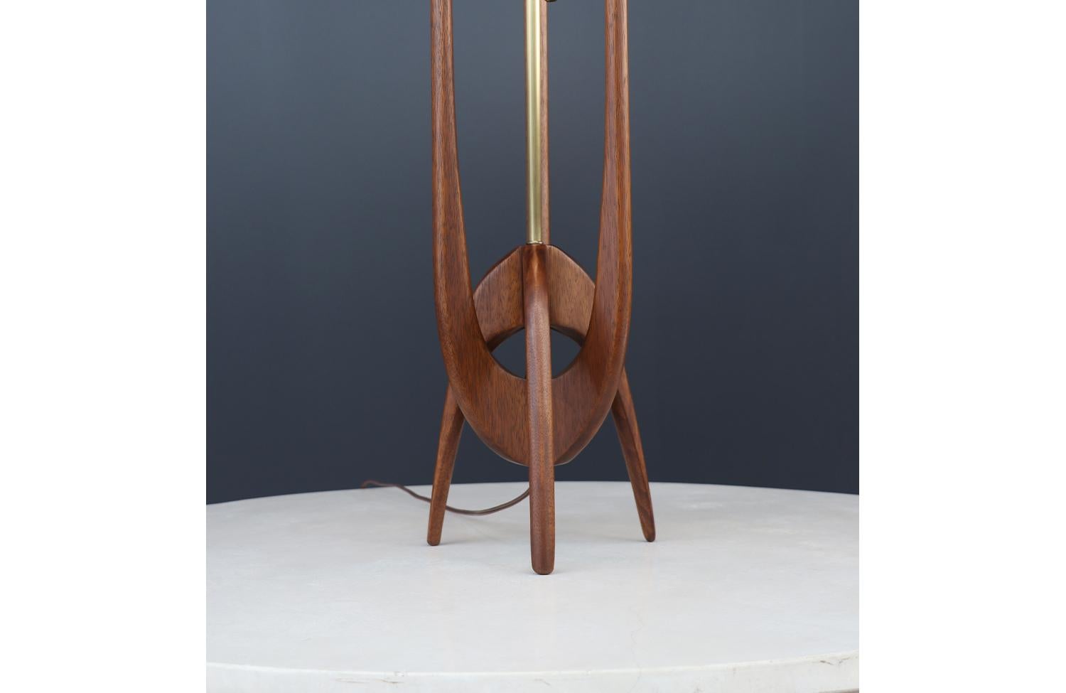 Expertly Restored - John Keal Sculptural Trident Table Lamp for Modeline of CA 1