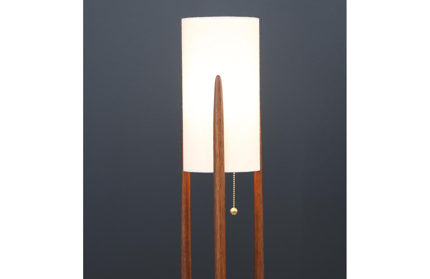 Mid-Century Modern Expertly Restored - John Keal Sculptural Trident Table Lamp for Modeline of CA