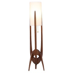 Expertly Restored - John Keal Sculptural Trident Table Lamp for Modeline of CA