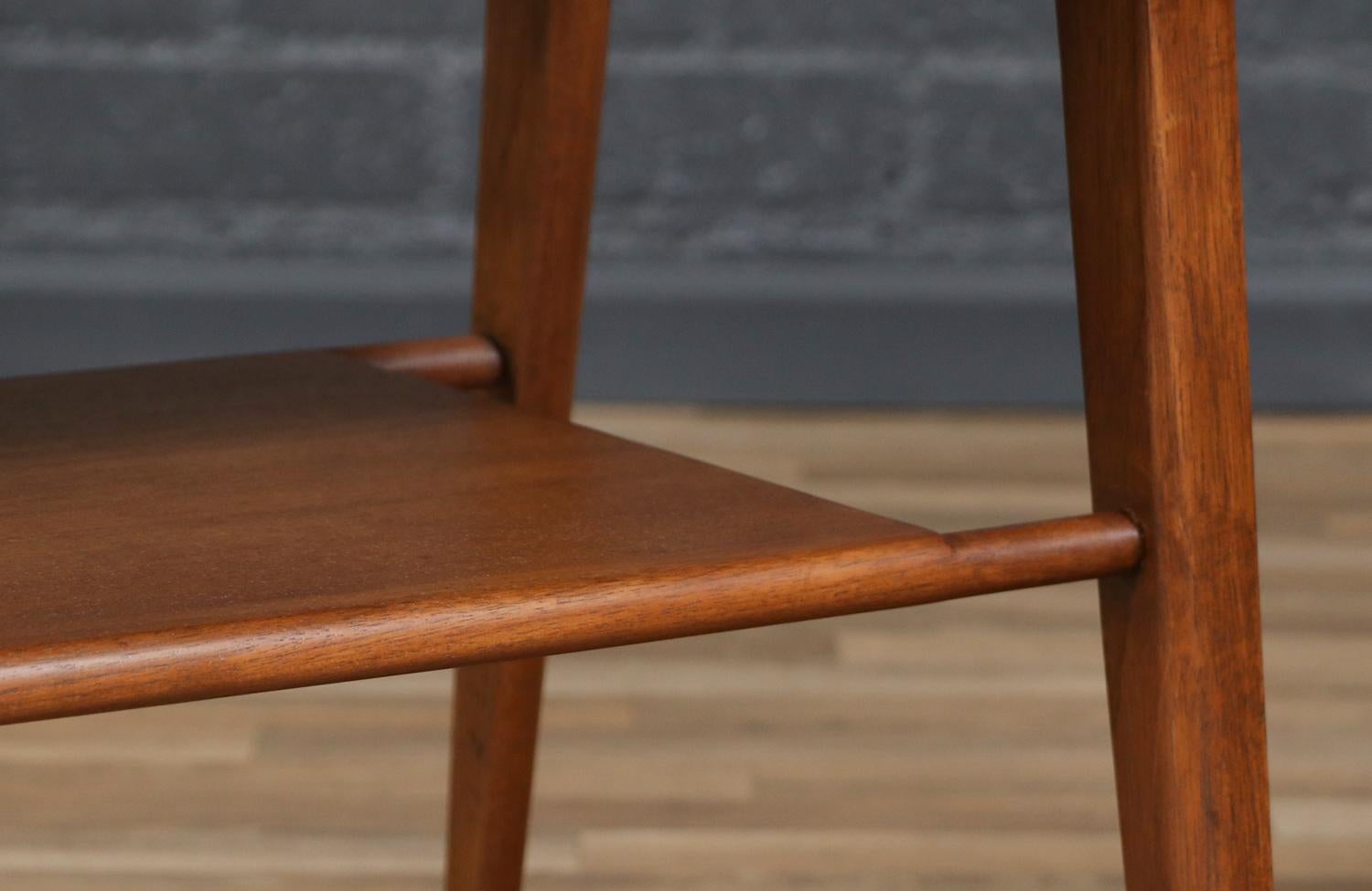 Expertly Restored - John Van Koert “Profile” Two-Tier Side Tables for Drexel For Sale 3
