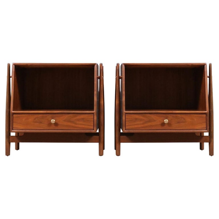 Kipp Stewart and Stewart MacDougall for Drexel Declaration Nightstands, 1960s, offered by Danish Modern LA