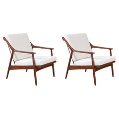 Expertly Restored - Kurt Østervig Sculpted Lounge Chairs for Jason Møbler