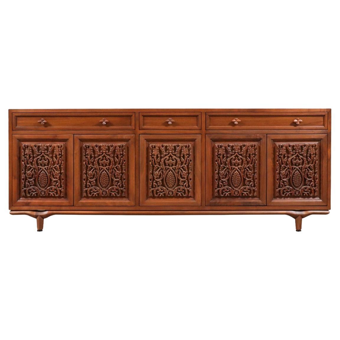 Expertly Restored - Maurice Bailey Credenza w/ Redwood for Monteverdi-Young For Sale