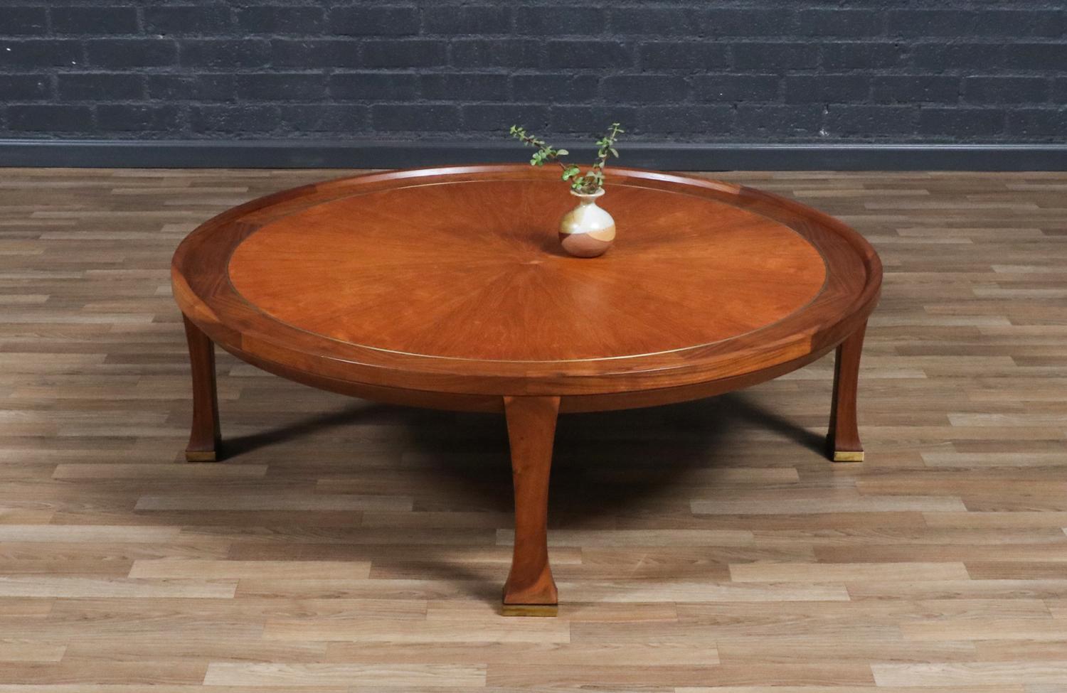 American Expertly Restored - Michael Taylor Teak & Walnut Coffee Table w/ for Baker For Sale