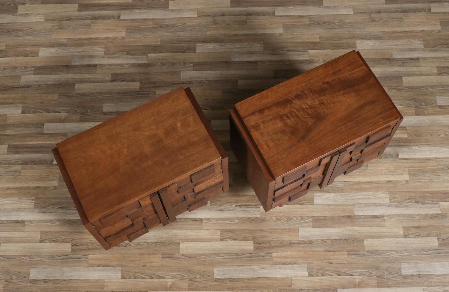 Walnut Expertly Restored - Mid-Century Brutalist Modern 