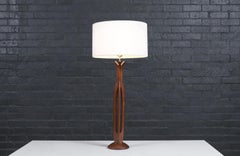 Lampada da tavolo scolpita della California moderna di Modeline, sapientemente restaurata, di metà secolo