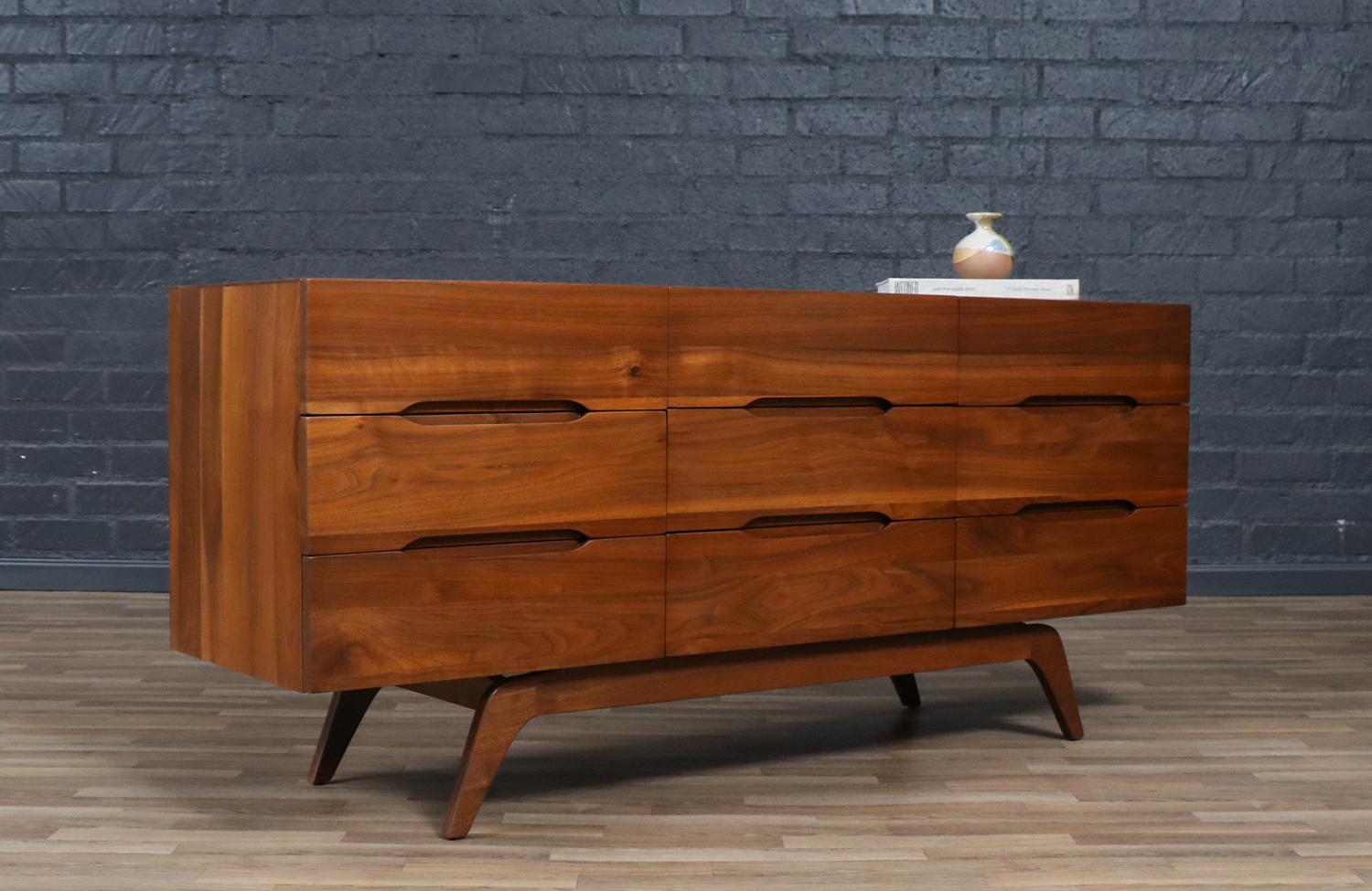 ________________________________________

Transforming a piece of Mid-Century Modern furniture is like bringing history back to life, and we take this journey with passion and precision. With over 17 years of artisanal expertise, our Los Angeles