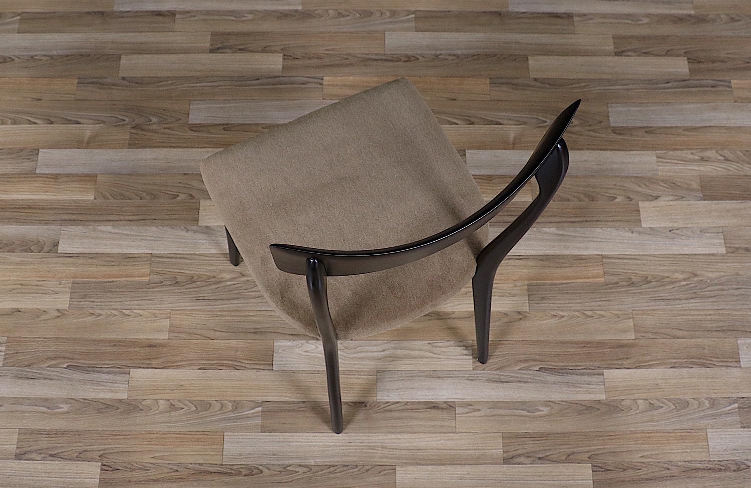 Chaise de bureau du milieu du siècle restaurée par Ariberto Colombo pour Ico Parisi Excellent état - En vente à Los Angeles, CA