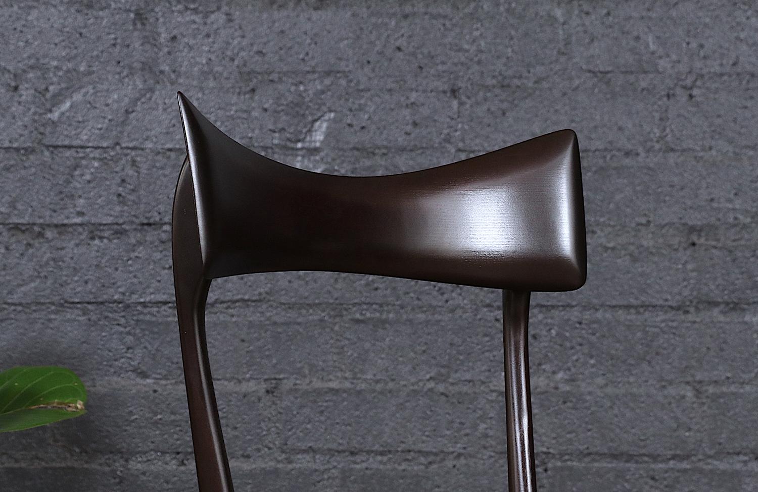 Milieu du XXe siècle Chaise de bureau du milieu du siècle restaurée par Ariberto Colombo pour Ico Parisi en vente