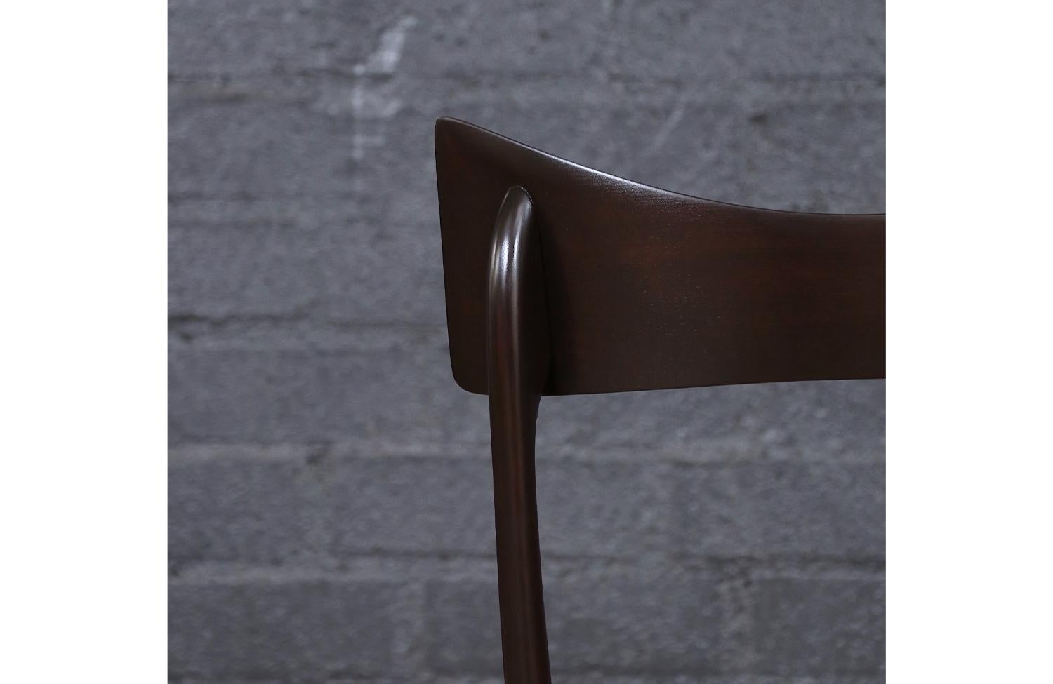 Chaise de bureau du milieu du siècle restaurée par Ariberto Colombo pour Ico Parisi en vente 1