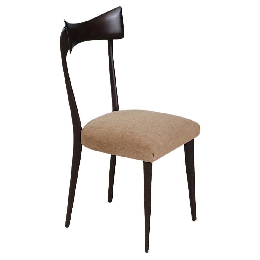 Restaurada por expertos - Silla de escritorio de mediados de siglo de Ariberto Colombo para Ico Parisi