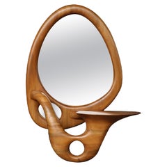 Specchio Biomorfo di Craig Lauterbach, restaurato con perizia - Specchio Biomorfo Moderno del Mid-Century