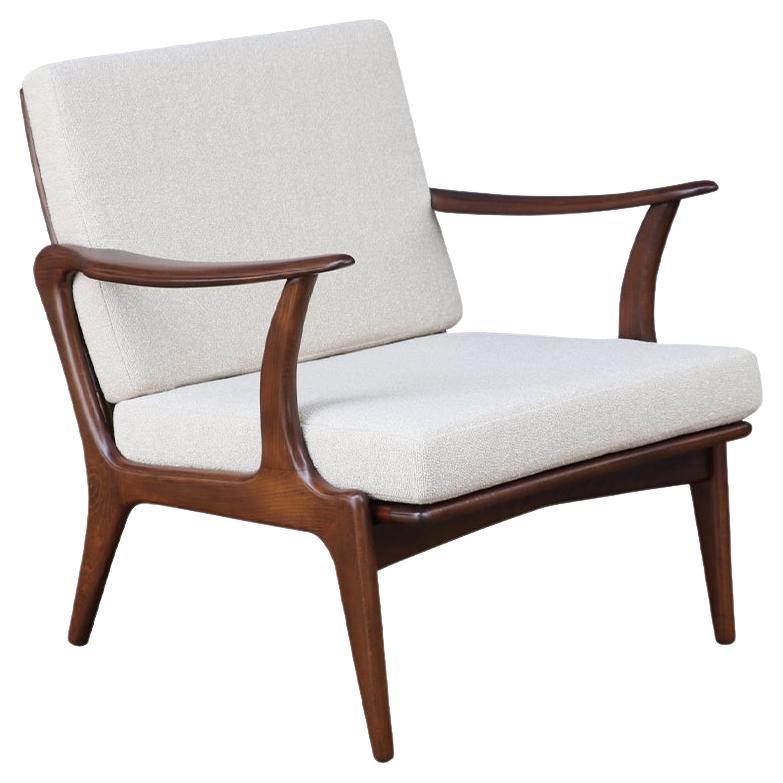 Restaurada por expertos - Silla de salón italiana moderna de mediados de siglo