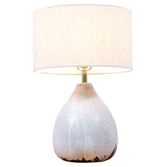 Vintage Expertly Restored - Mid-Century Modern Lava Glaze Ceramic Table Lamp