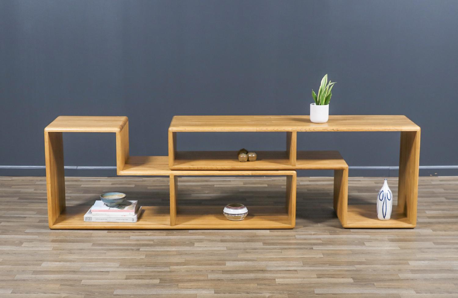Wood Expertly Restored - Mid-Century Modern Modular Credenza / Bookshelves System