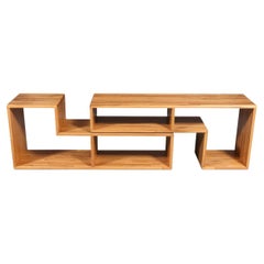 Expertly Restored - Mid-Century Modern Modular Oak Bookshelf Credenza