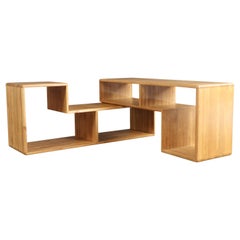 Expertly Restored -  Mid-Century Modern Modular Oak Bookshelves System