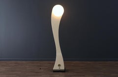 Expertly Restored - Mid-Century Modern Sculpted Lacquered Floor Lamp
