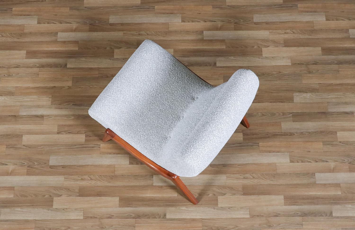 Restaurada por expertos - Silla Slipper Esculpida Moderna de Mediados de Siglo en Excelente estado para la venta en Los Angeles, CA