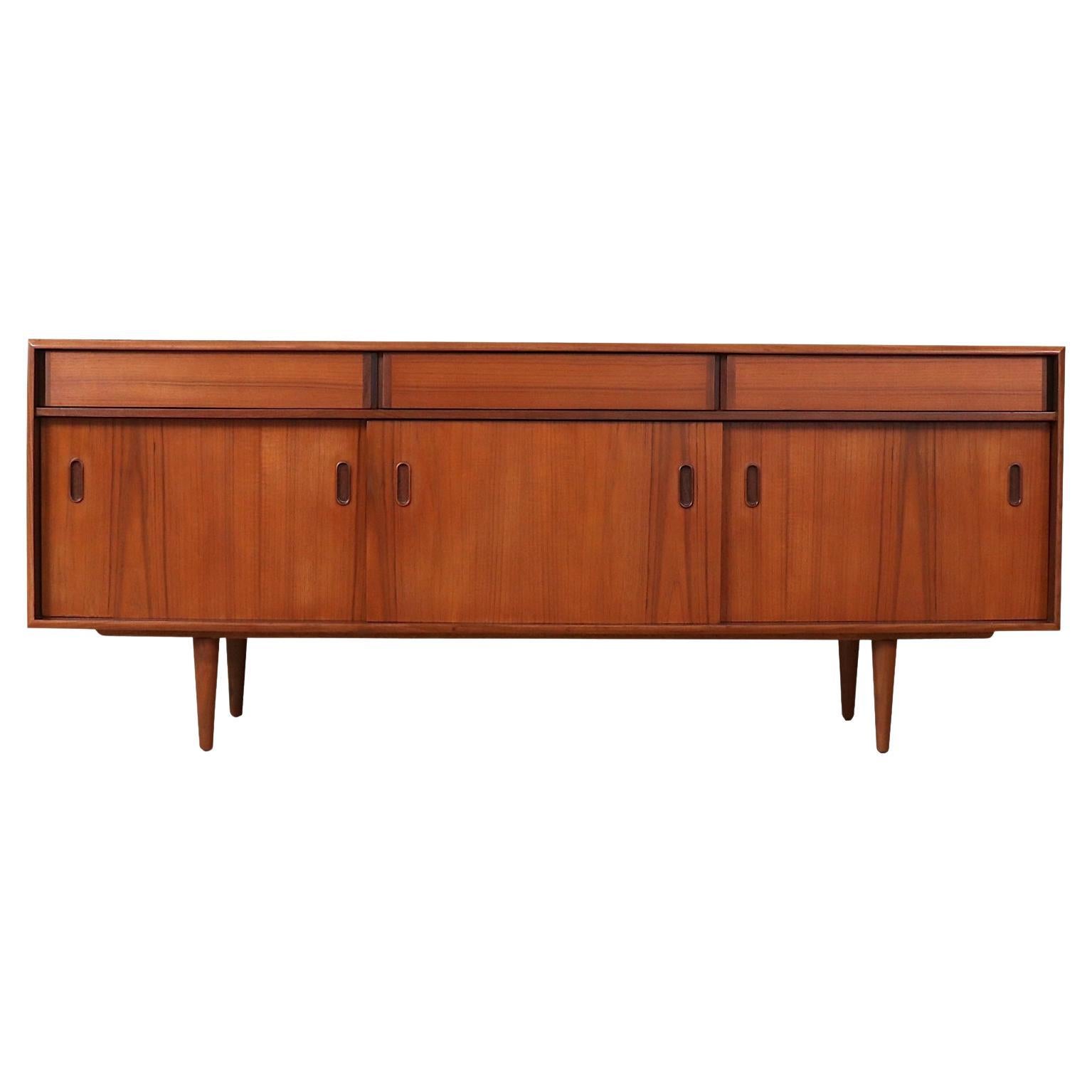 Expertly Restored - Mid-Century Modern Teak Credenza by Punch Design