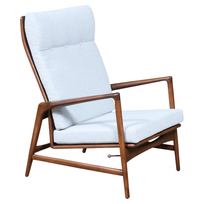 Restaurada por expertos - Silla reclinable de mediados de siglo de Ib Kofod-Larsen para S. en venta