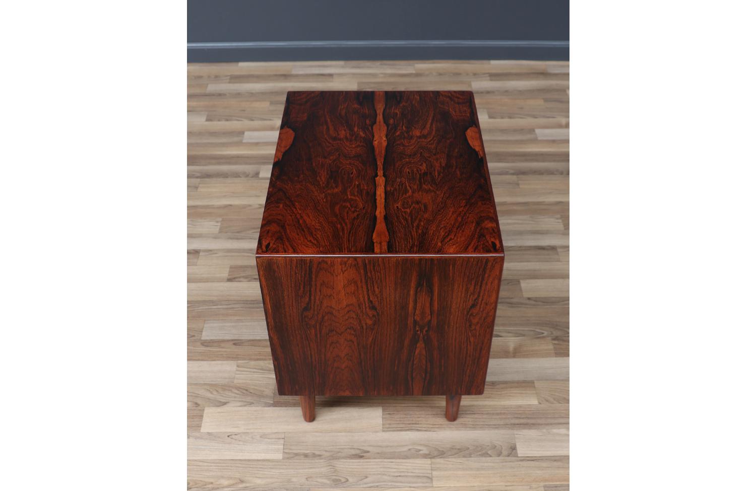 Expertly Restored - Mid-Century Rosewood Night Stands with Bookcase by Westnofa 2