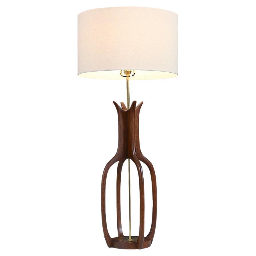 Expertly Restored - Mid-Century Sculpted Table Lamp by Jack Haywood for Modeline
