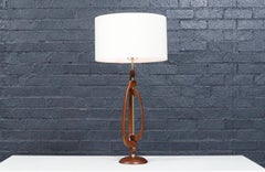 Expertly Restored - Mid-Century Sculpted Table Lamp by Roller Lamp Co.