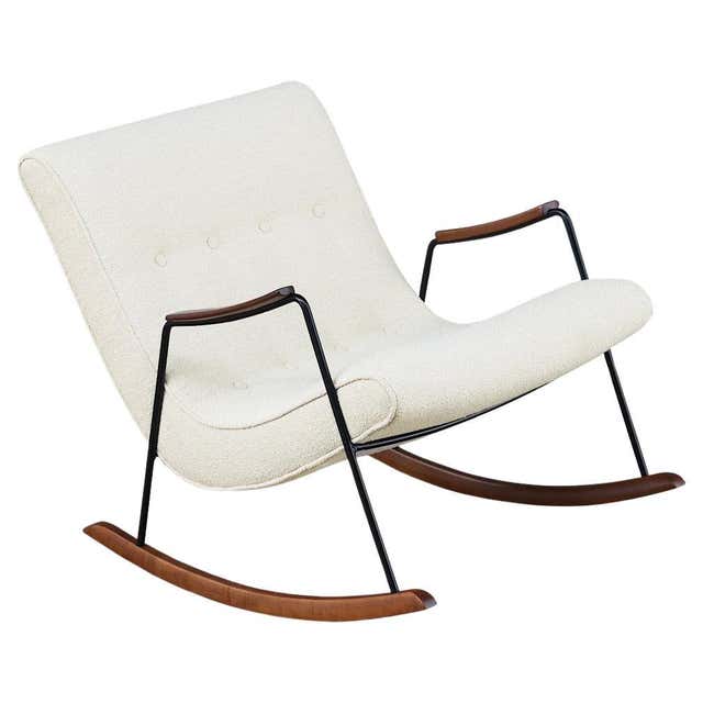 Scopp Rocking Chair Expertly Restored - Milo Baughman Rosewood Case Sofa for Thayer Coggin ...