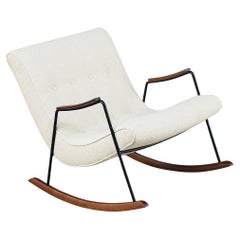 Chaise à bascule Scoop de Milo Baughman restaurée par des experts pour Thayer Coggin