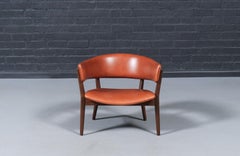 Expertly Restored - Nanna Ditzel ND-83 Cognac Leather Chair for Søren Willadsen