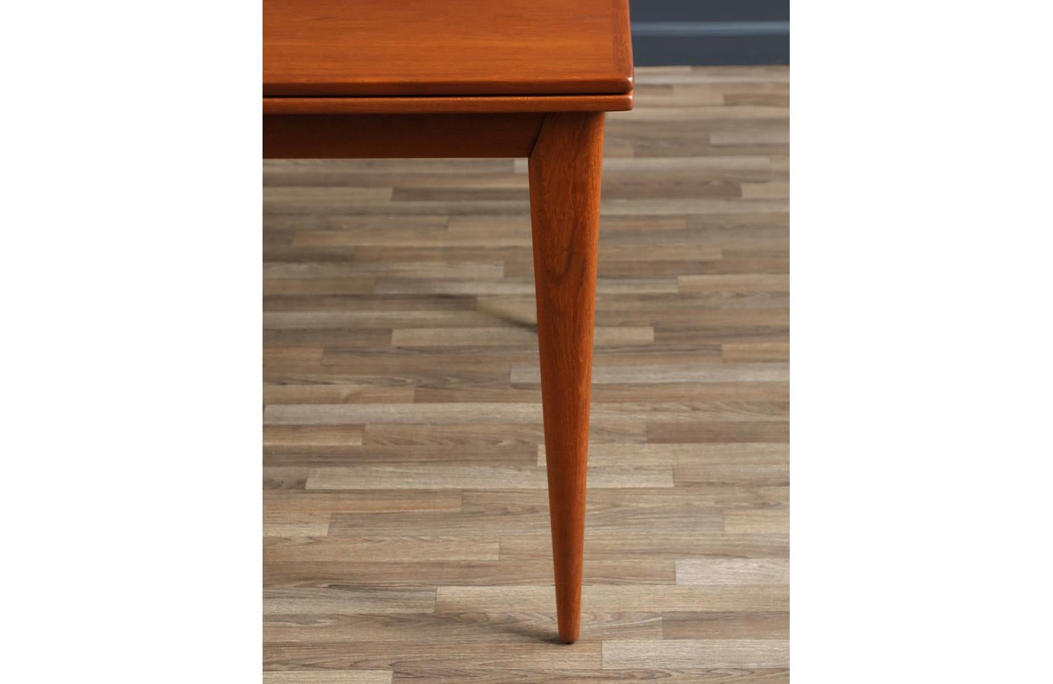 Expertly Restored - Niels Moller Model-12 Expanding Teak Draw-Leaf Dining Table 5