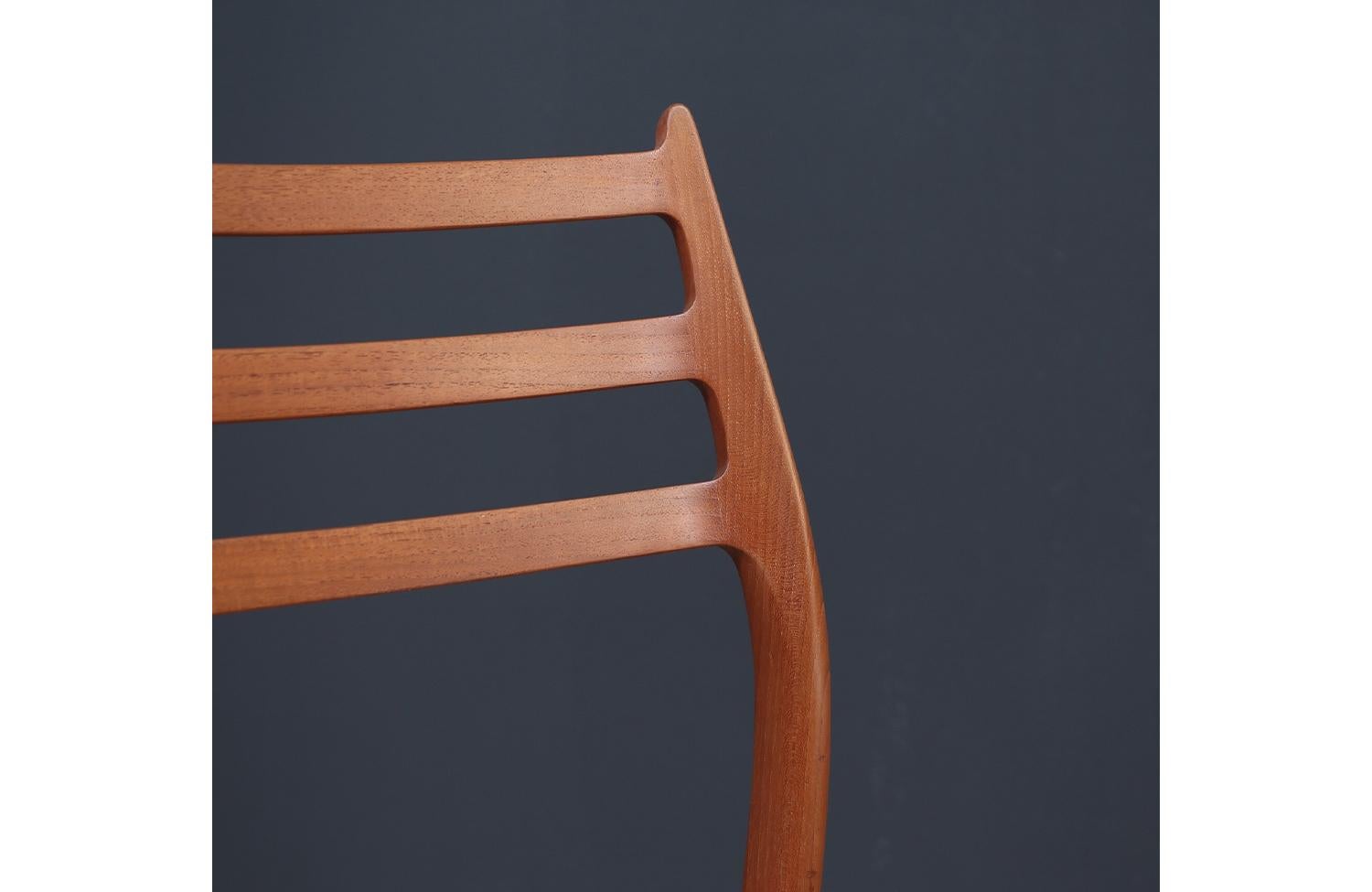 Expertly Restored - Niels Moller Model-78 Teak & Leather Desk Chair 6