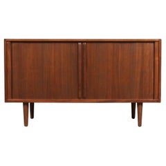 Expertly Restored - Nils Jonsson "Atle" Tambour-Door Credenza / Dovetail Joinery