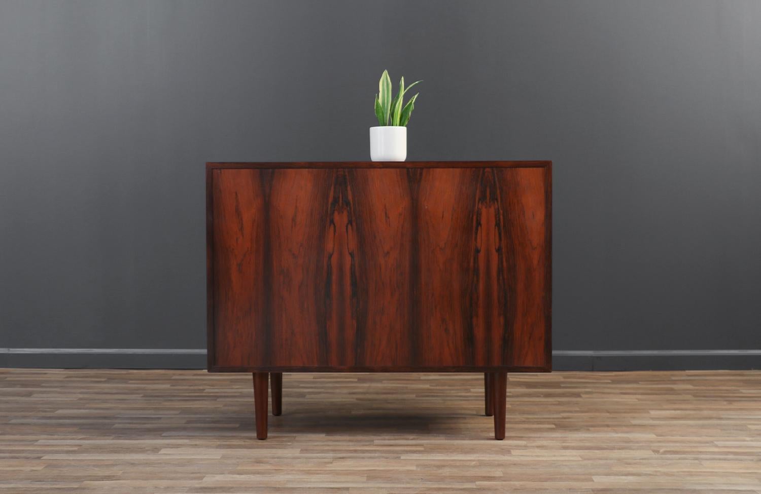 Mid-20th Century Expertly Restored - Pair of Scandinavian Modern Rosewood Dressers by Westnofa  For Sale