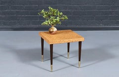 Expert en restauration - Table d'appoint en liège de Paul Frankl pour Johnson Furniture