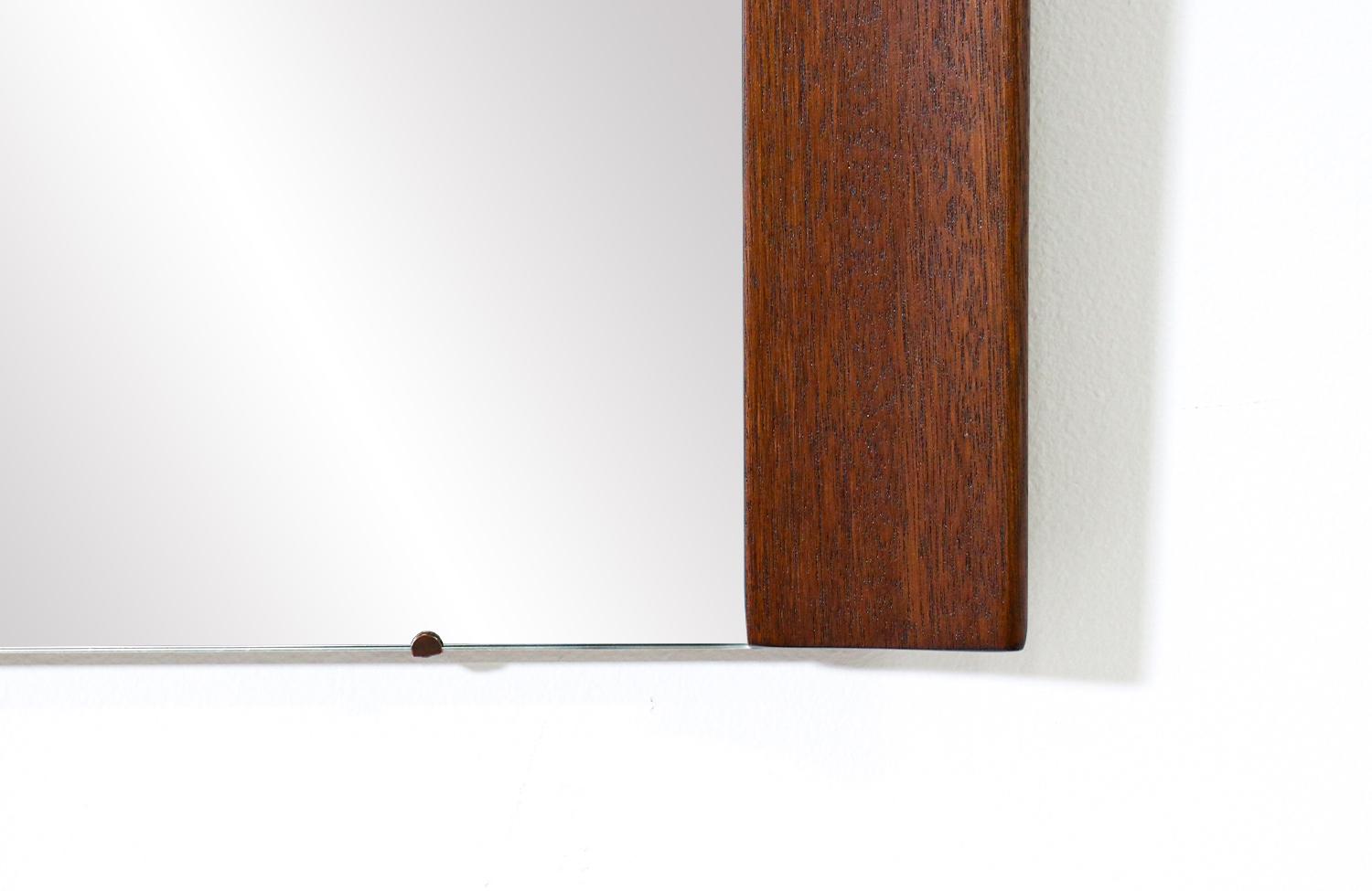 American Expertly Restored - Paul Laszlo Sculpted Wall-Hanging Mirror for Brown Saltman For Sale