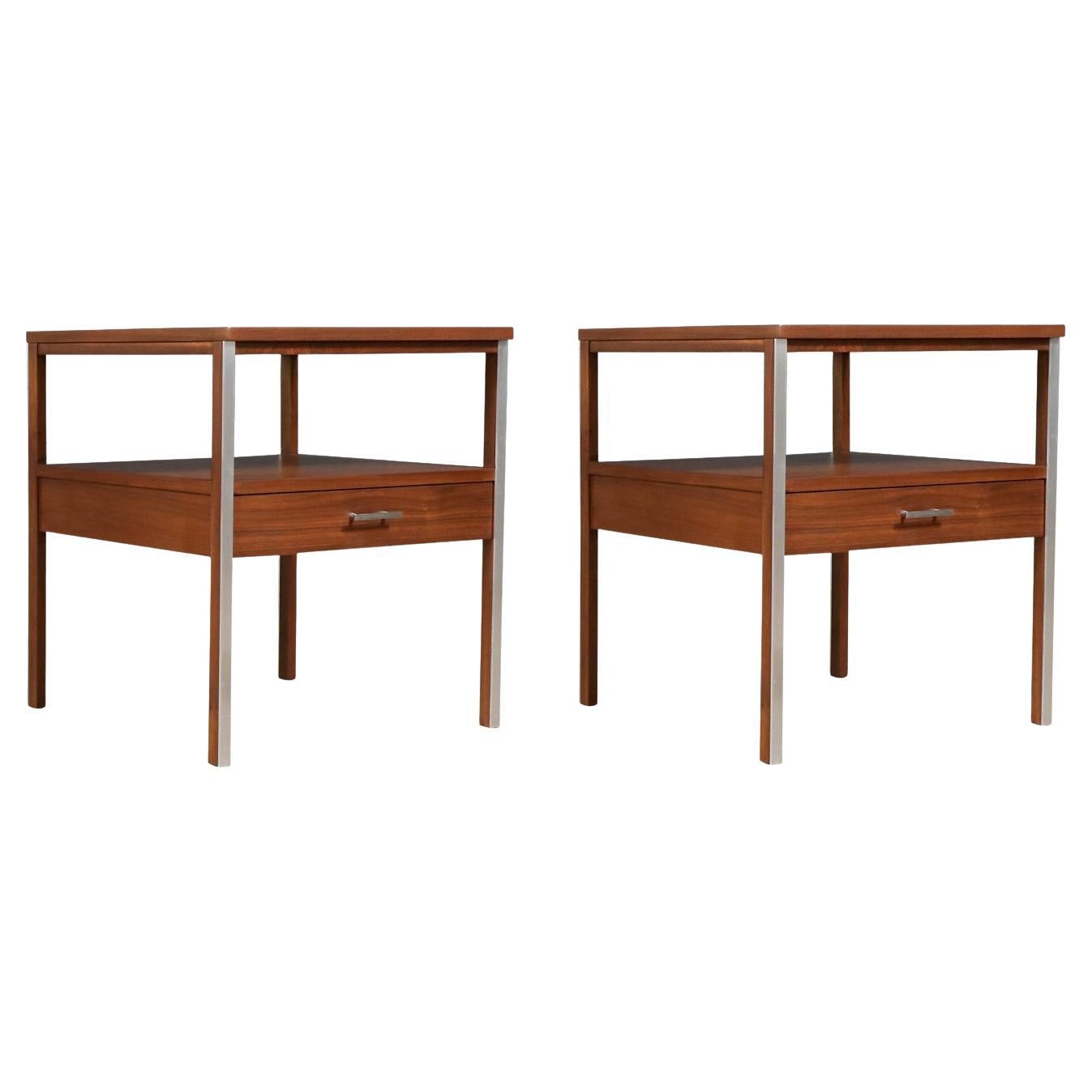Expertly Restored - Paul McCobb "Linear Group" Night Stands for Calvin Furniture