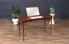 Expertly Restored - Paul McCobb “Irwin Collection” Mahogany & Brass Vanity